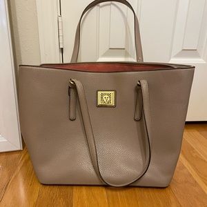 Anne Klein Taupe Tote Bag